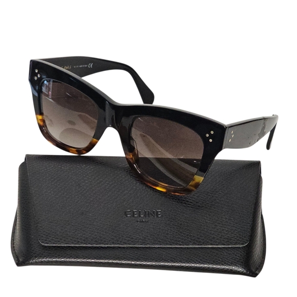 Catherine Celine CL4004IN 05K Black Havana Square Sunglasses Brown